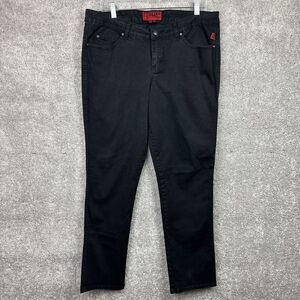 Tripp NYC Jeans Womens Size 16S Black‎ Curve Black T-Back Skinny Grunge Goth Y2k